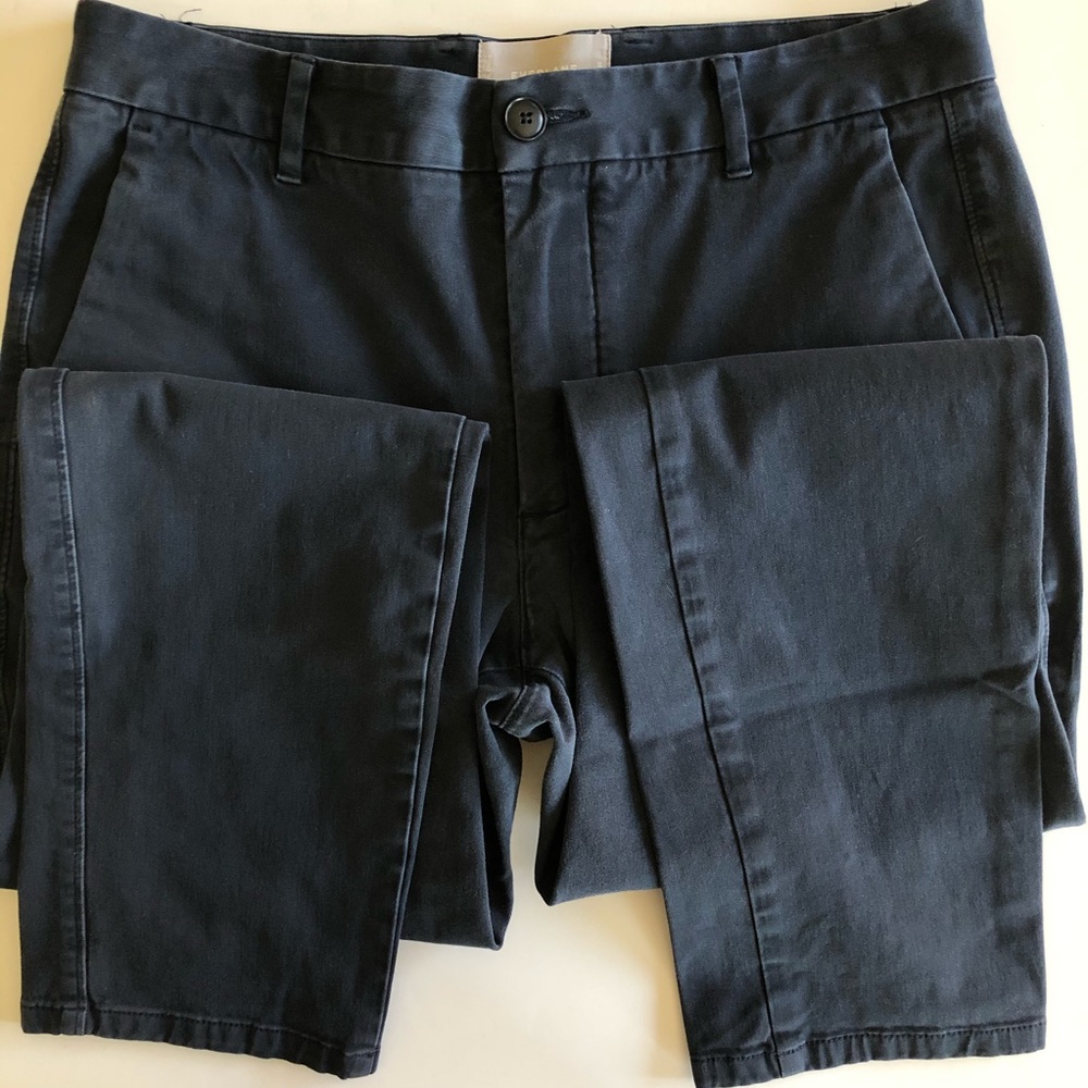 Everlane Navy The Midweight Slim Chino. Sz 31x30 - Picture 8 of 9